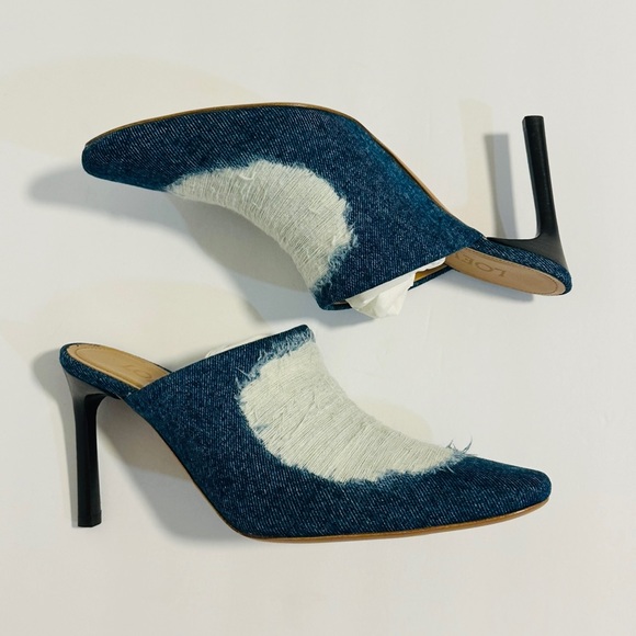 NWT Loewe Ripped Denim Mule 37 - Picture 6 of 12